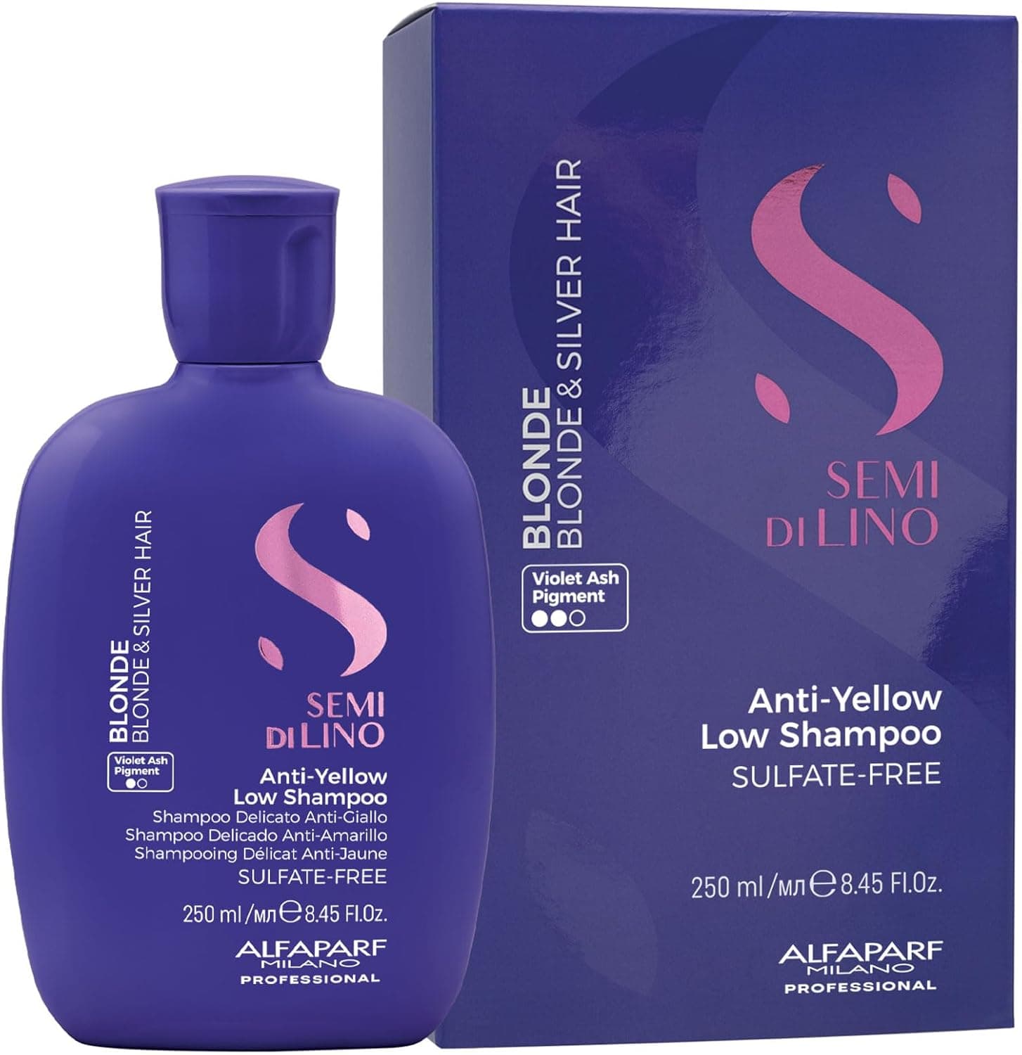 ِAlfaparf Milano Professional Semi Dilino Anti Yellow Low Shampoo 3