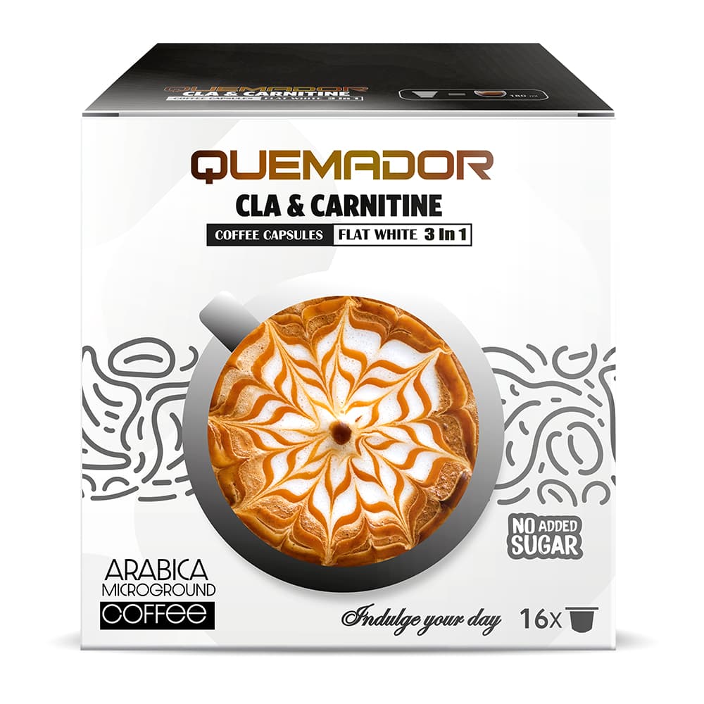 Laperva Quemador CLA & Carnitine Flat White 3-in-1 Coffee Capsules