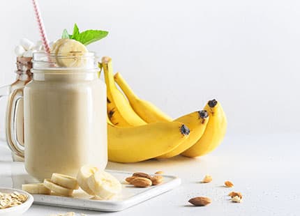 Banana and protein smoothie