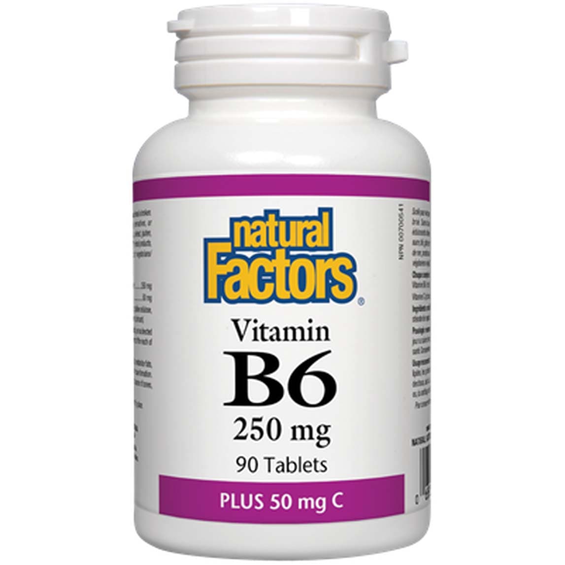 Natural Factors Vitamin B6 250 Mg Plus 50 Mg Vitamin C