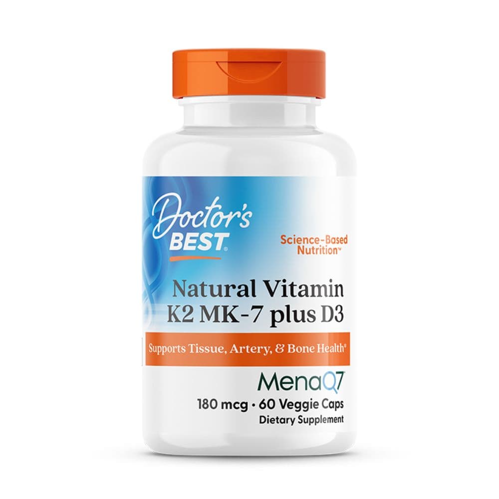 Doctor's Best Natural Vit K2 Mk-7 Plus D3