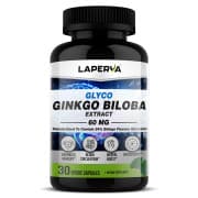 Laperva Ginkgo Biloba, 60 mg, 30 Veggie Capsules