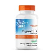 Doctor's Best Vegan DHA From Algae, 200 mg, 60 Veggie Softgels