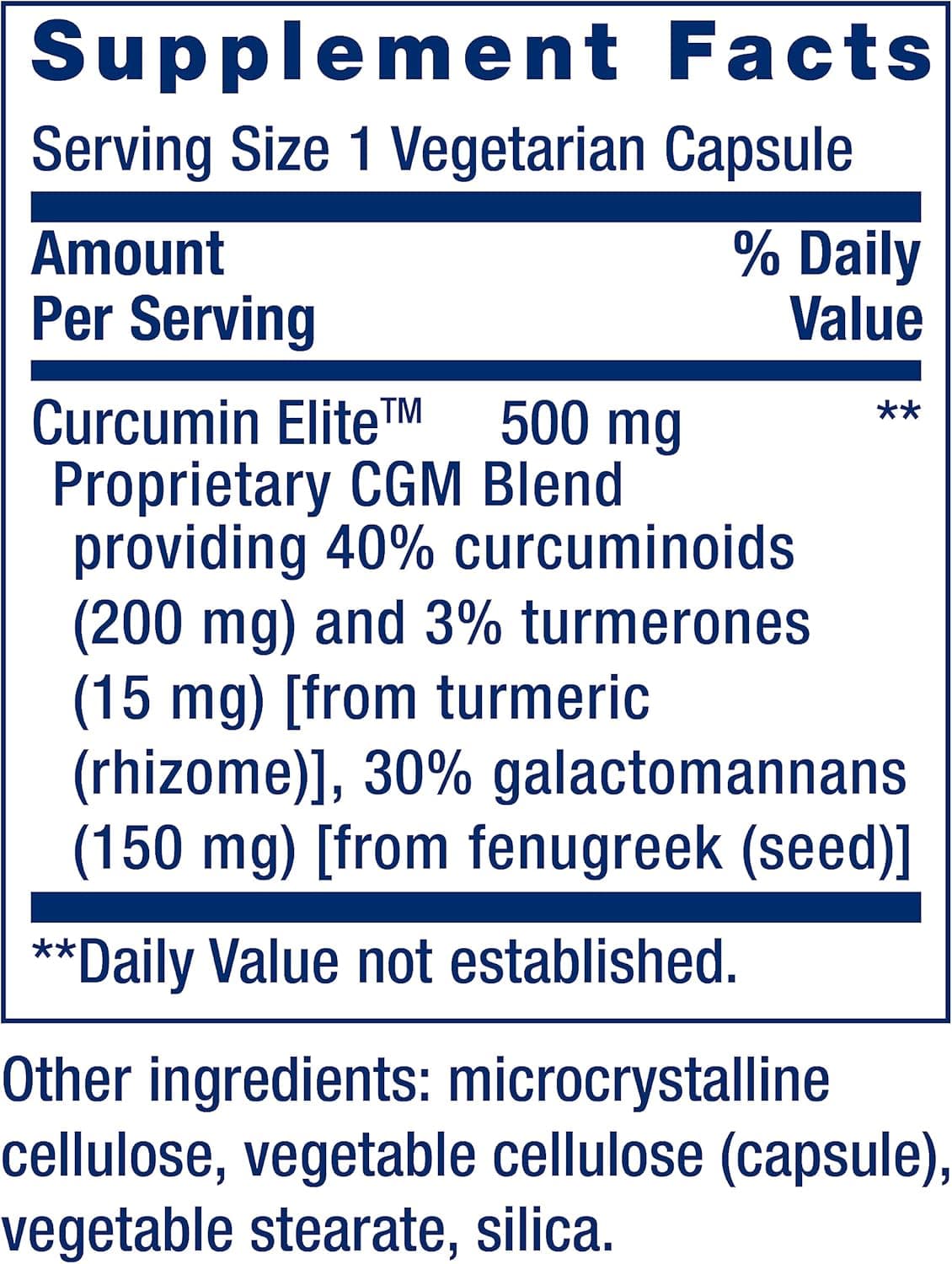 Life Extension Curcumin Elite Turmeric Extract 3