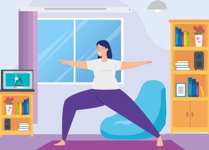 تمارين رياضية في البيت للنساء