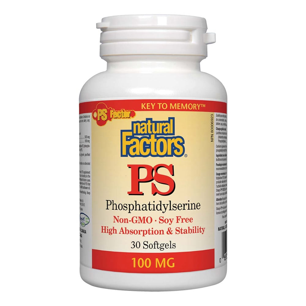 Natural Factors PS Phosphatidylserine 30 Softgels 100 mg