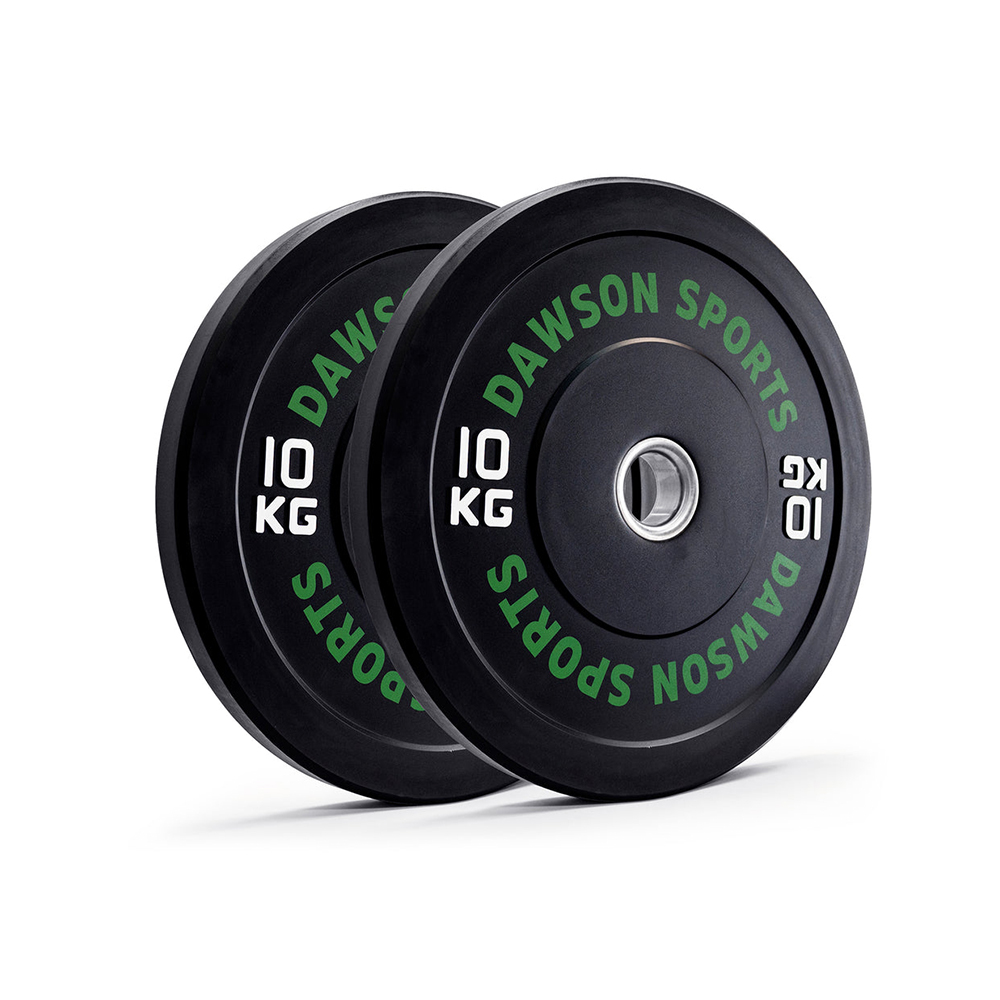 Dawson Sports Rubber Bumper Plates with Upturned 10 KG