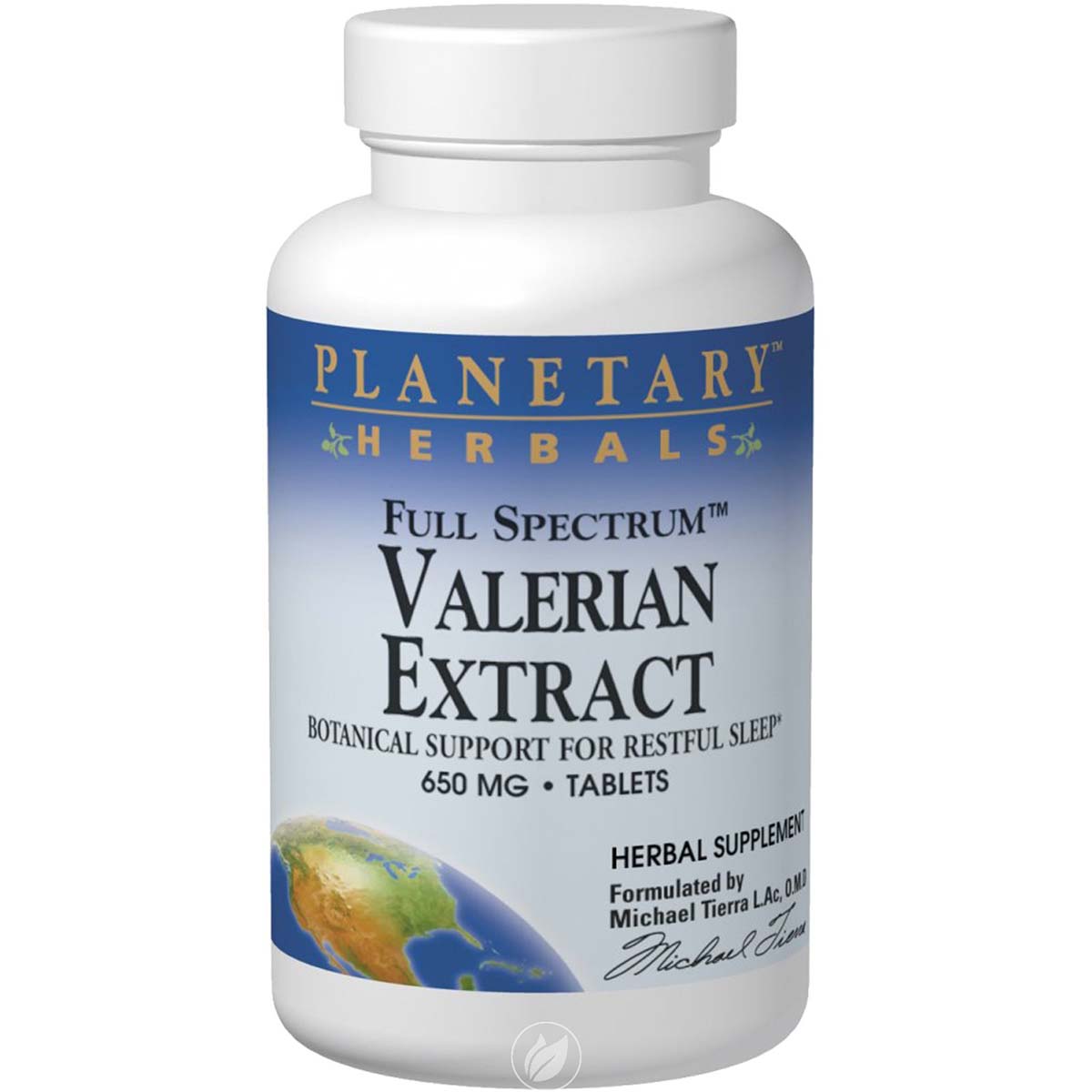 Planetary Herbals Valerian Extract Full Spectrum, 650 mg, 60 Tablets