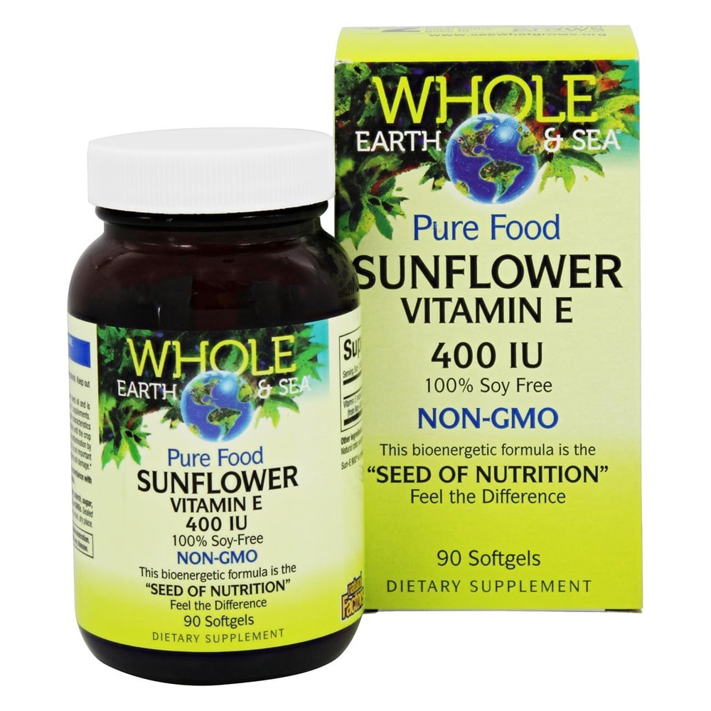 Natural Factors Sunflower Vitamin E, 90 Softgels, 400 IU