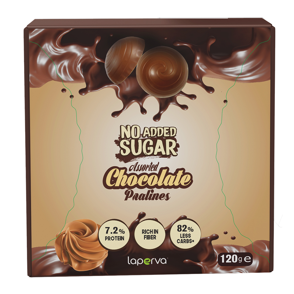 Laperva No Added Sugar Chocolate Pralines, 120 Gm