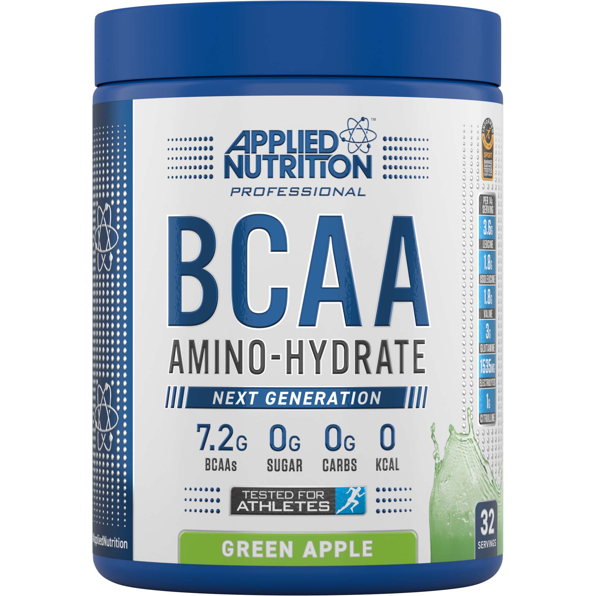Applied Nutrition BCAA Amino Hydrate, Green Apple, 32 Serving