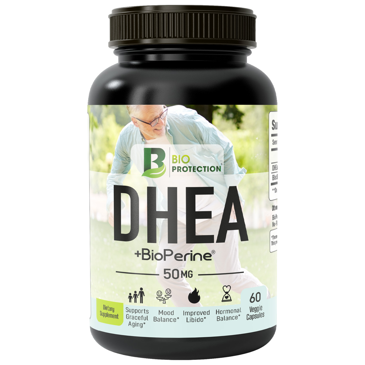 Bio Protection Dhea+Bioperine, 60 Veggie Capsules, 50 mg