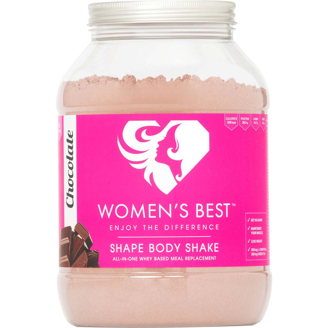 Womens Best Shape Body Shake, Chocolate, 2.2 LB