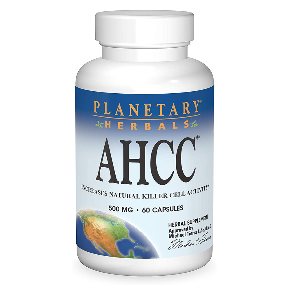 Planetary Herbals Ahcc, 500 mg, 60 Capsules
