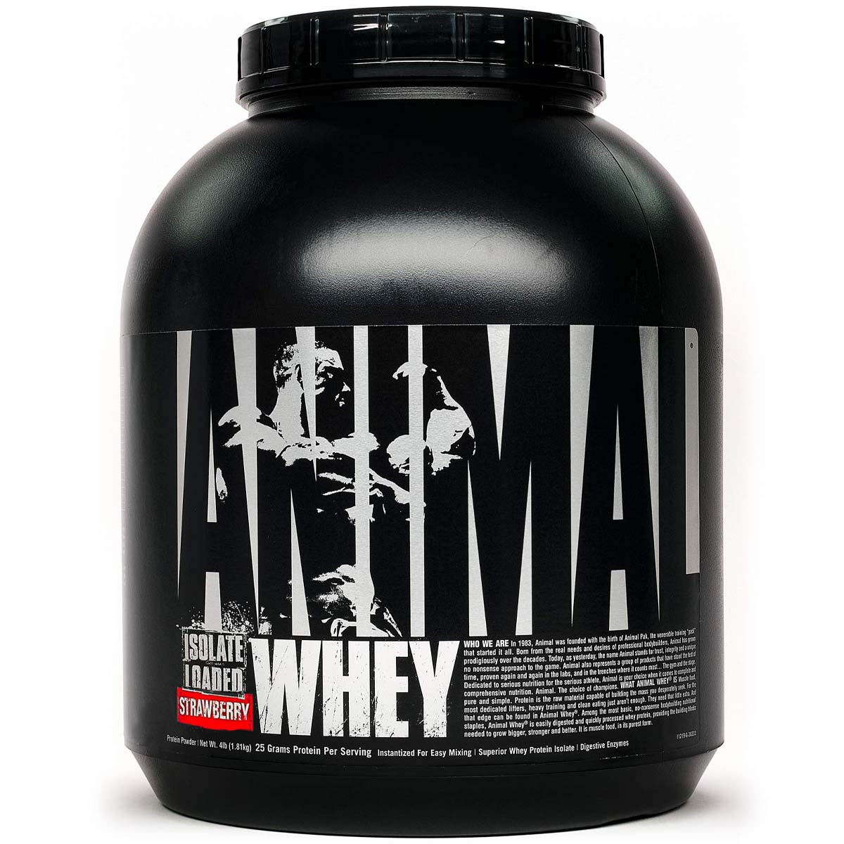 Universal Nutrition Animal Whey Isolate Loaded, Strawberry, 4 LB