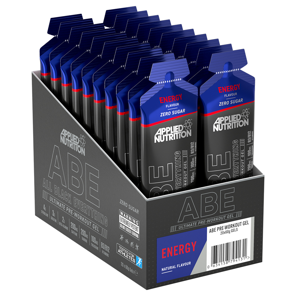 Applied Nutrition ABE Ultimate Pre Workout Gel, Energy Flavour, Box of 20 Pieces
