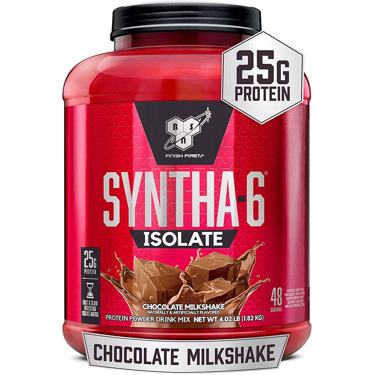 Bsn Syntha 6 Isolate, Chocolate Milkshake, 4 LB