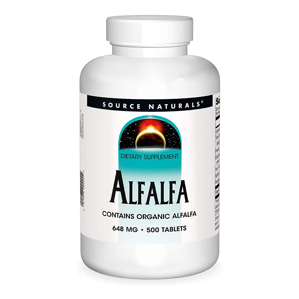Source Naturals Alfalfa, 648 mg, 500 Tablets