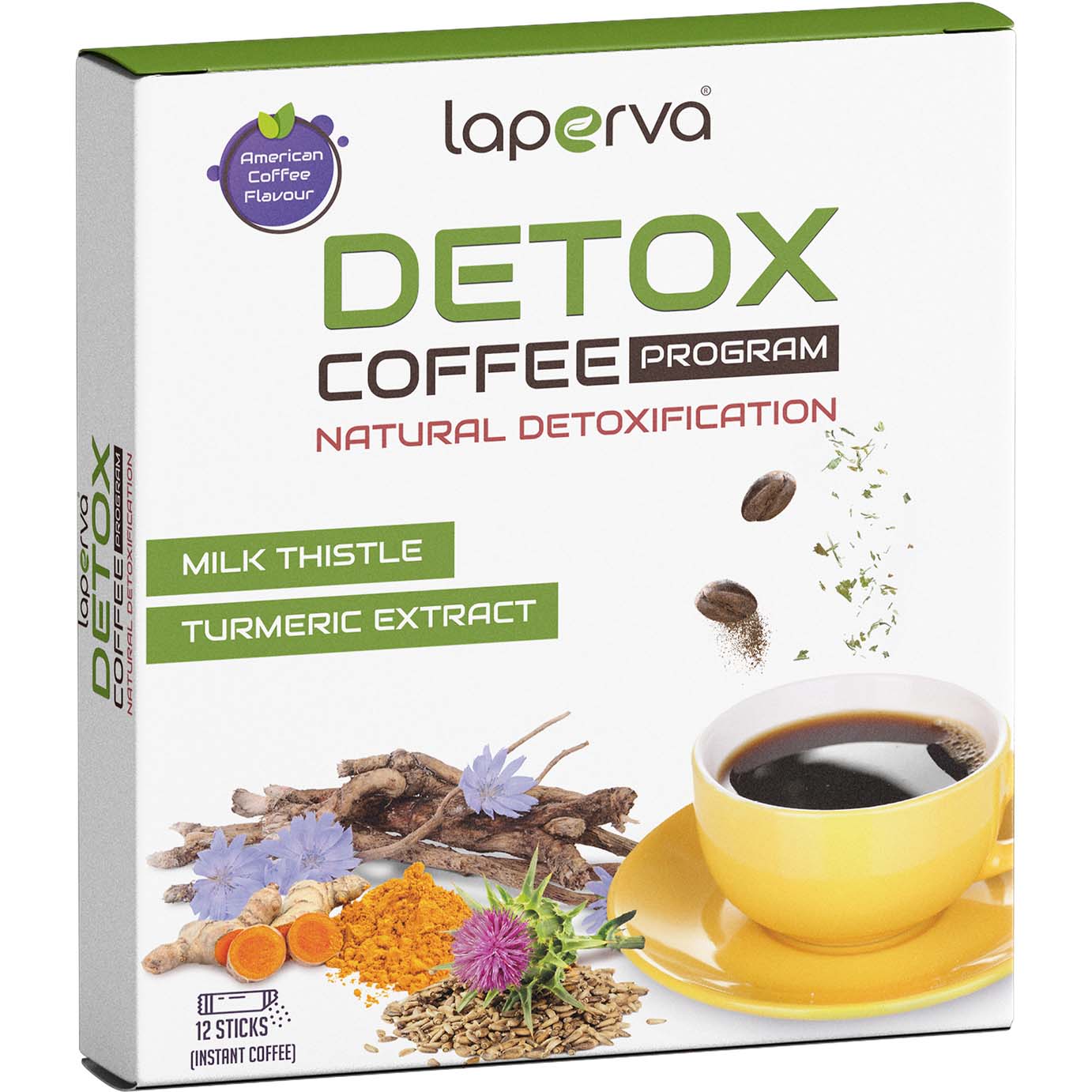 Laperva Detox Coffee, 12 Sticks