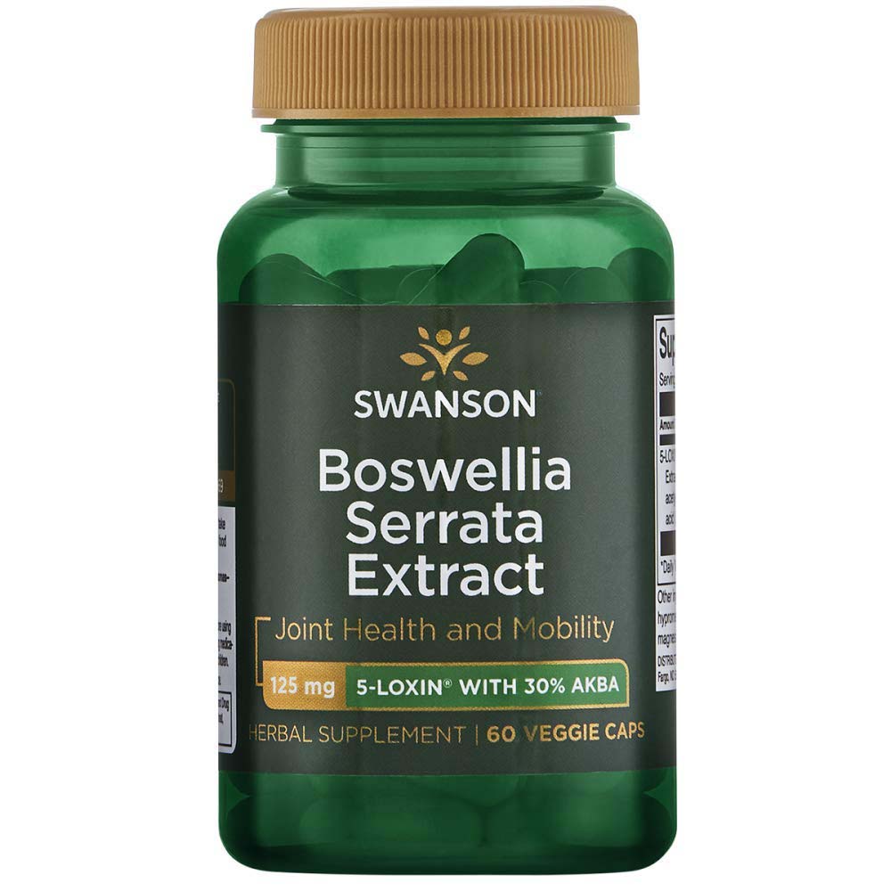 Swanson Boswellia Serrata Extract 60 Veggie Capsules 125 mg