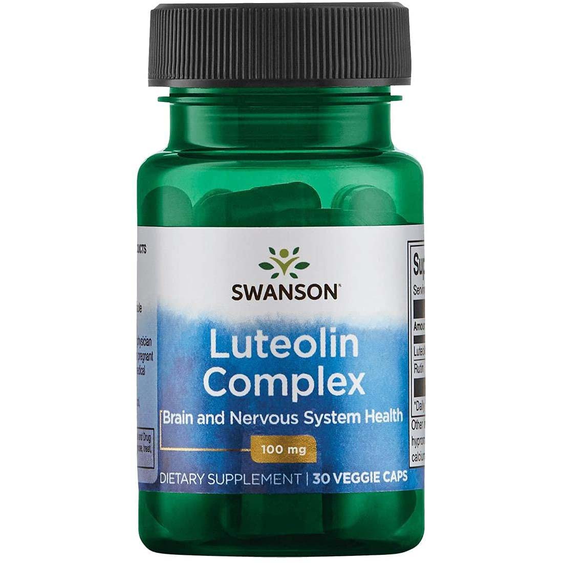 Swanson Luteolin Complex, 100 mg, 30 Veggie Capsules