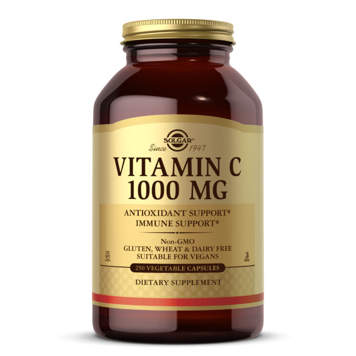 Solgar Vitamin C 250 Vegetable Capsules 1000 mg