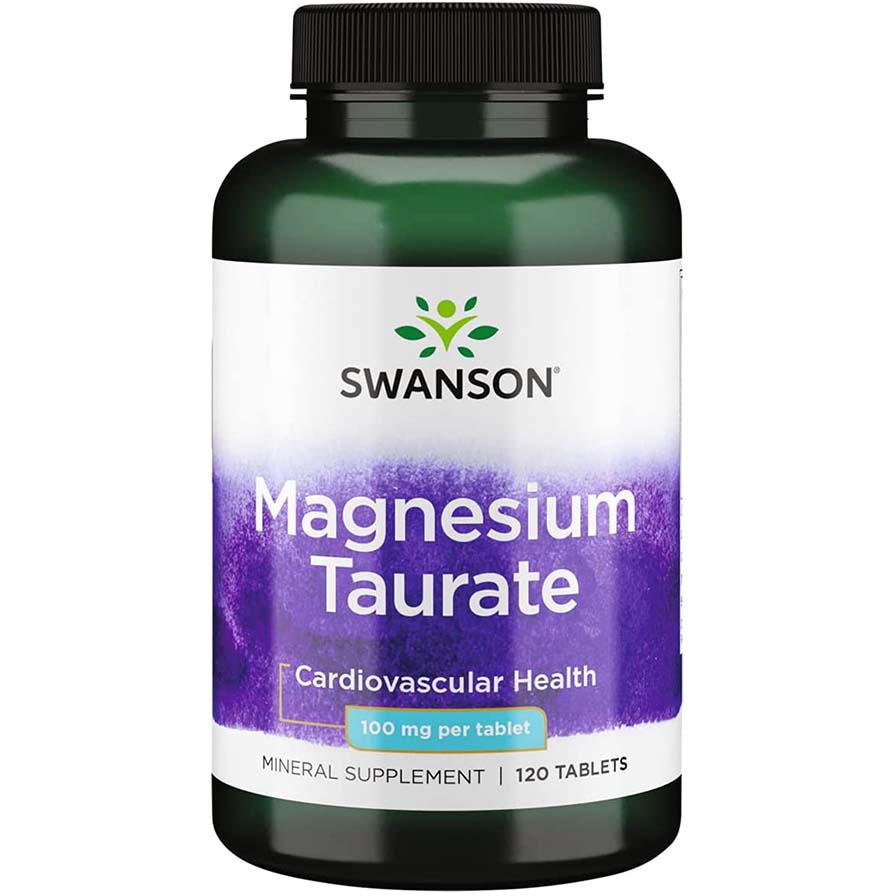 Swanson Magnesium Taurate, 100 mg, 120 Tablets
