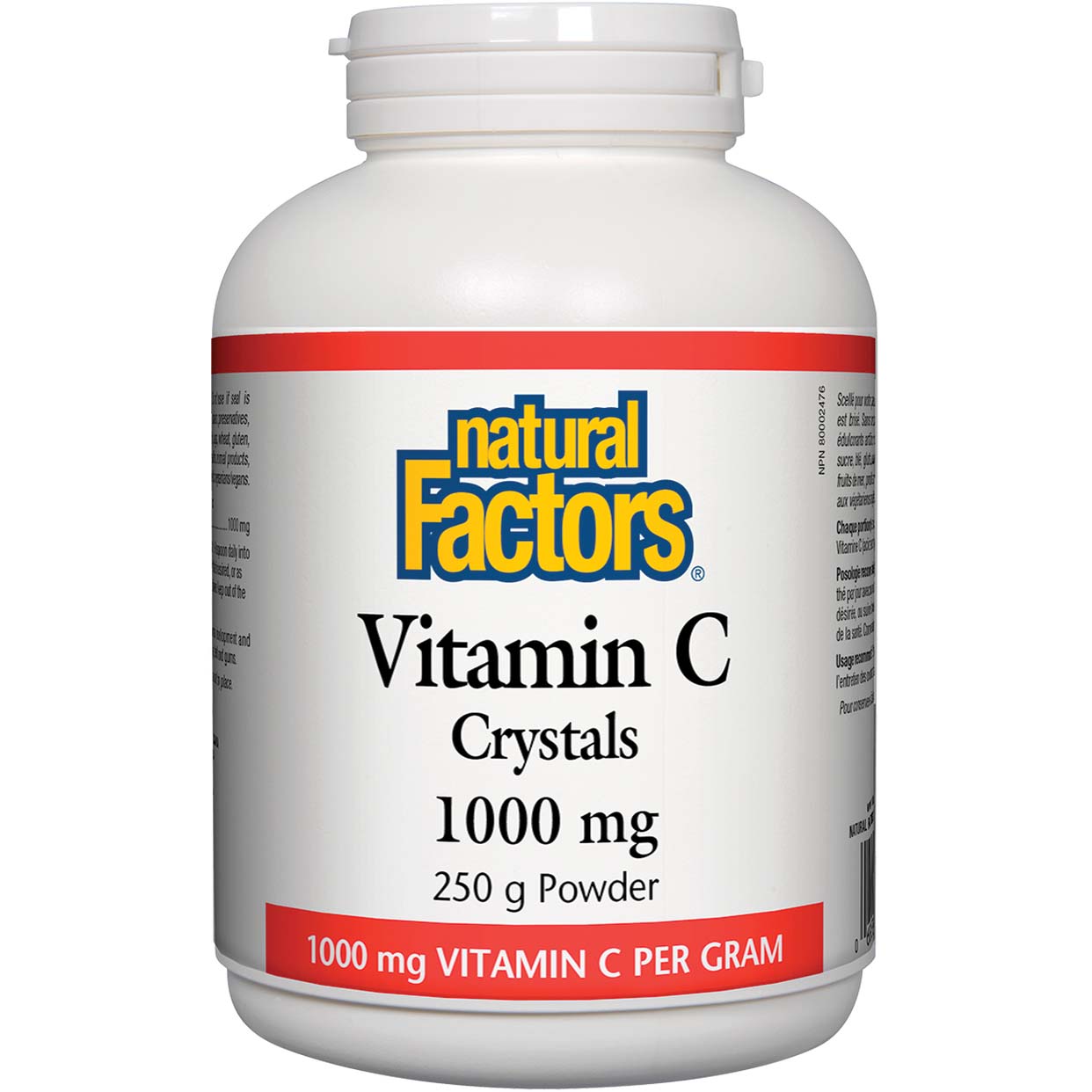 Natural Factors Vitamin C Crystals 250 Gm 1000 mg