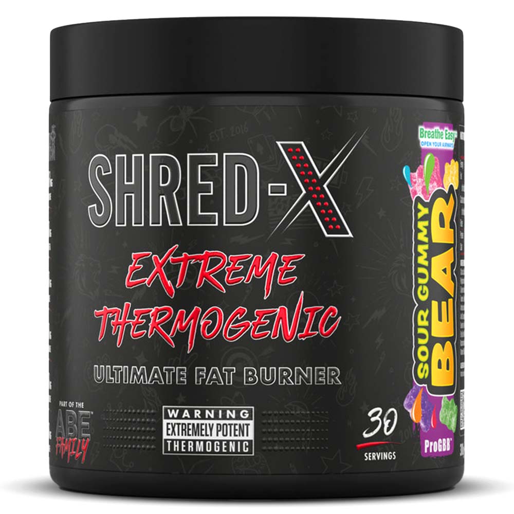 Applied Nutrition Shred X Thermogenic, Sour Gummy Bear, 30, Contributes to Macronutrient Metabolism