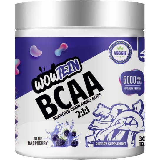 Wowtein BCAA, Icy Blue Raz, 300 Gm