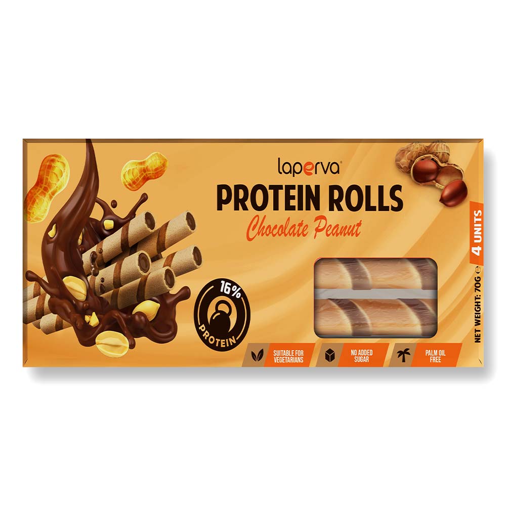 LAPERVA PROTEIN ROLLS PEANUT 70G