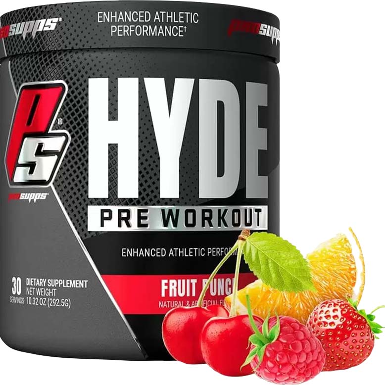 Pro Supps HYDE Pre Workout, Fruit Punch, 30