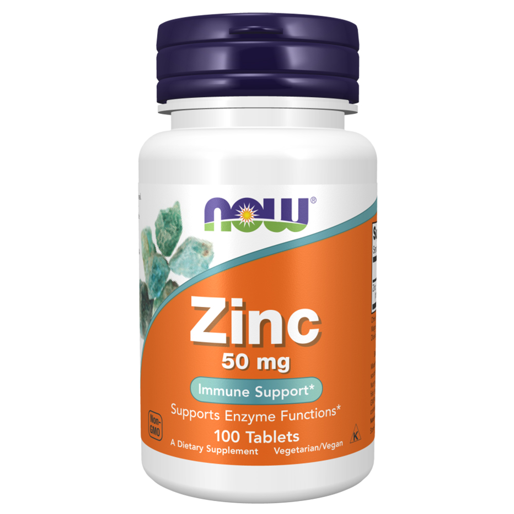 Now Zinc , 100 Tablets, 50 mg