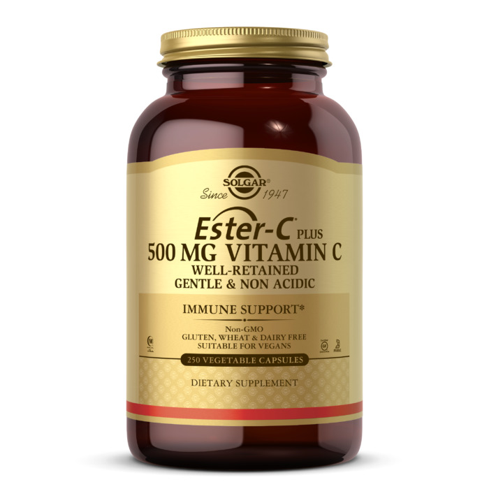 Solgar Ester-c Plus Vitamin C, 250 Vegetable Capsules, 500 mg