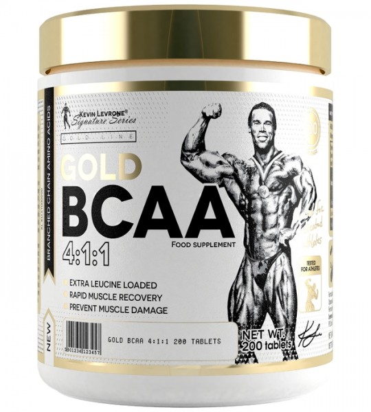 Kevin Levrone Gold BCAA 4:1:1 Tablets, 200 Tablets, Enhance post-exercise Muscle Recovery