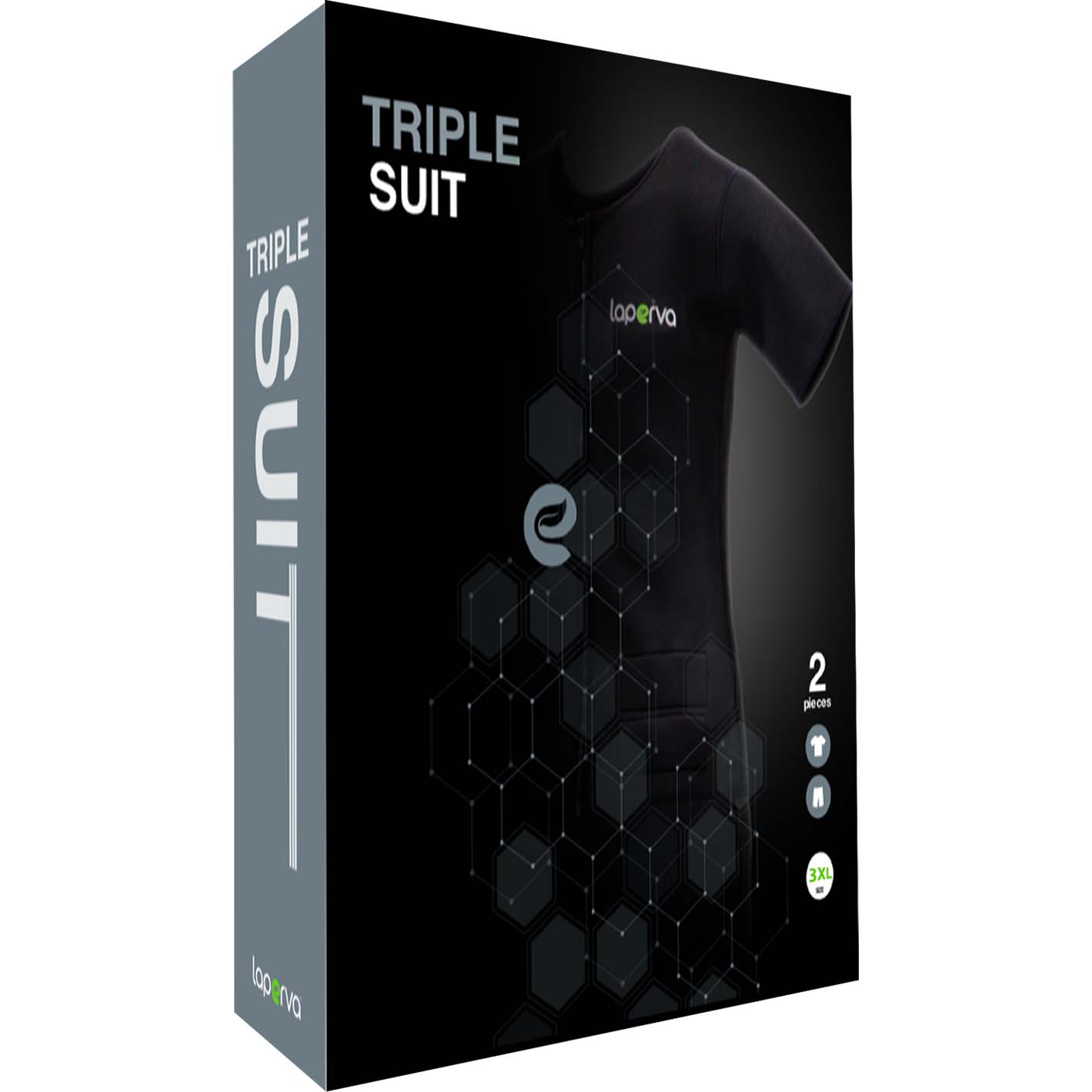 Laperva Triple Suit, 3 XL, Black