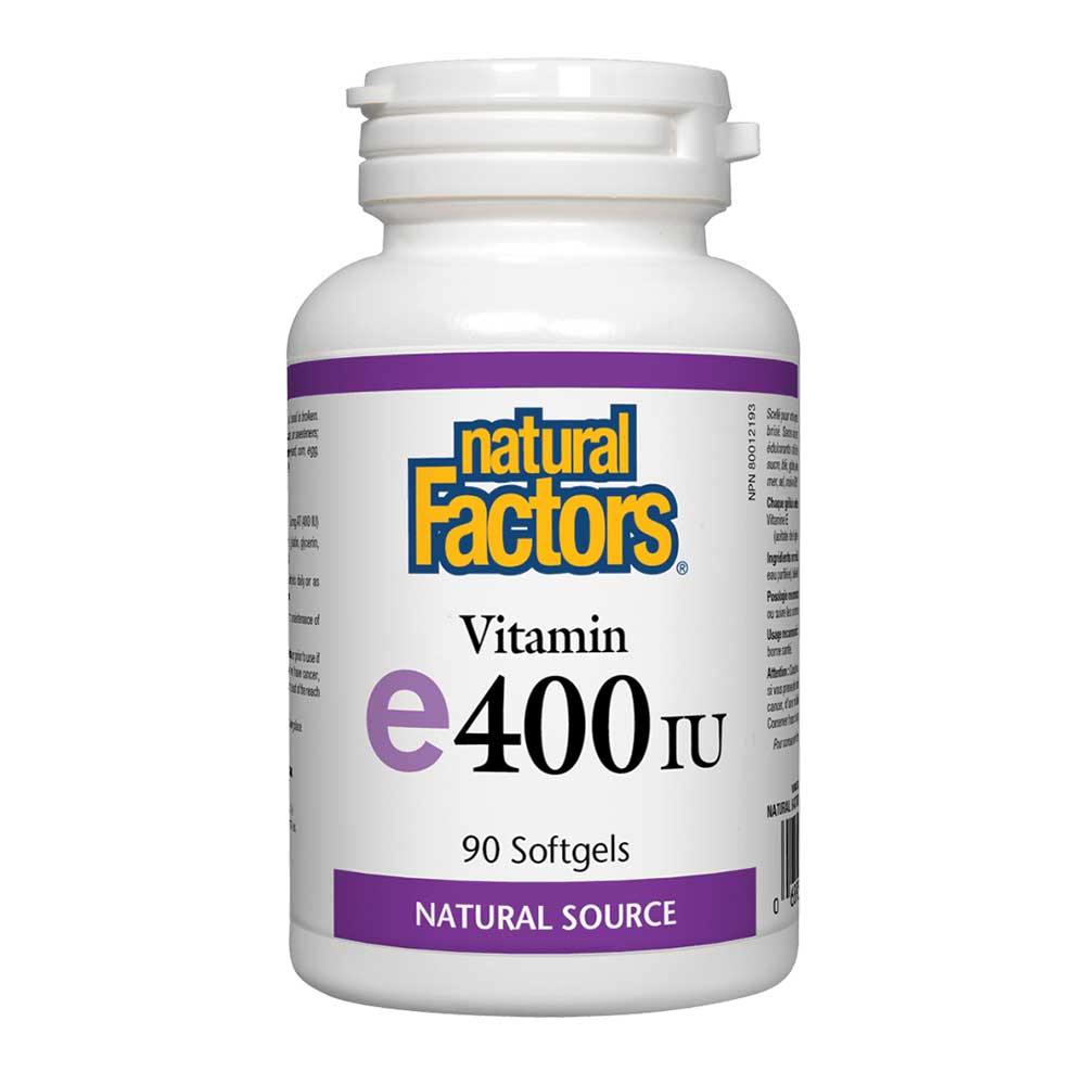 Natural Factors Vitamin E 90 Softgels 400 IU