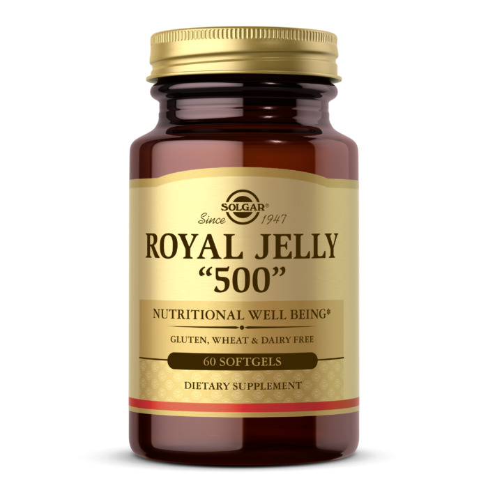 Solgar Royal Jelly, 500 mg, 60 Softgels