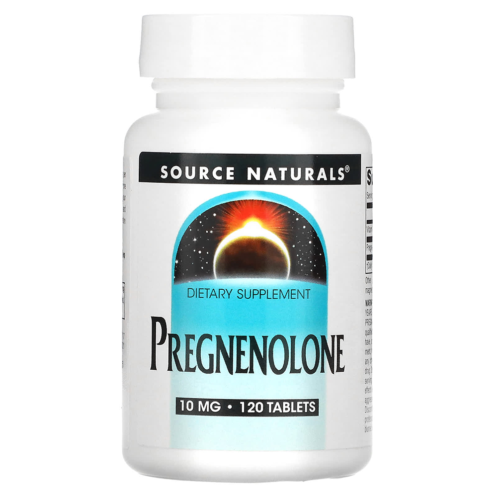 Source Naturals Pregnenolone, 120 Tablets, 10 mg, Enhances Psychological Performance