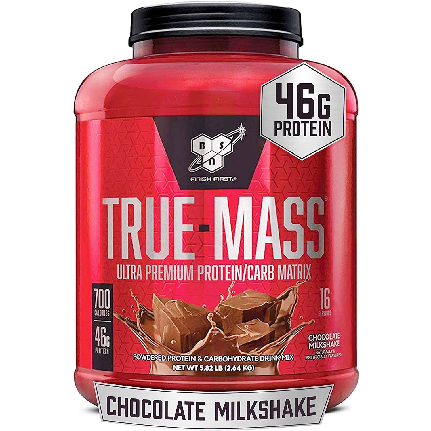 Bsn True mass Weight Gainer 5.82 Lb Chocolate Milkshake