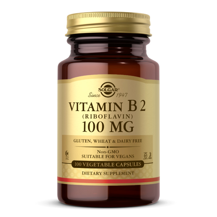 Solgar Vitamin B2 Riboflavin 100 Vegetable Capsules 100 mg
