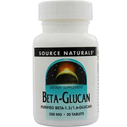 Source Naturals Beta Glucan, 250 mg, 30 Tablets