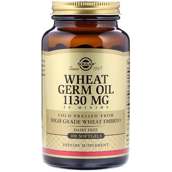 Solgar Wheat Germ Oil 100 Softgels 1130 mg