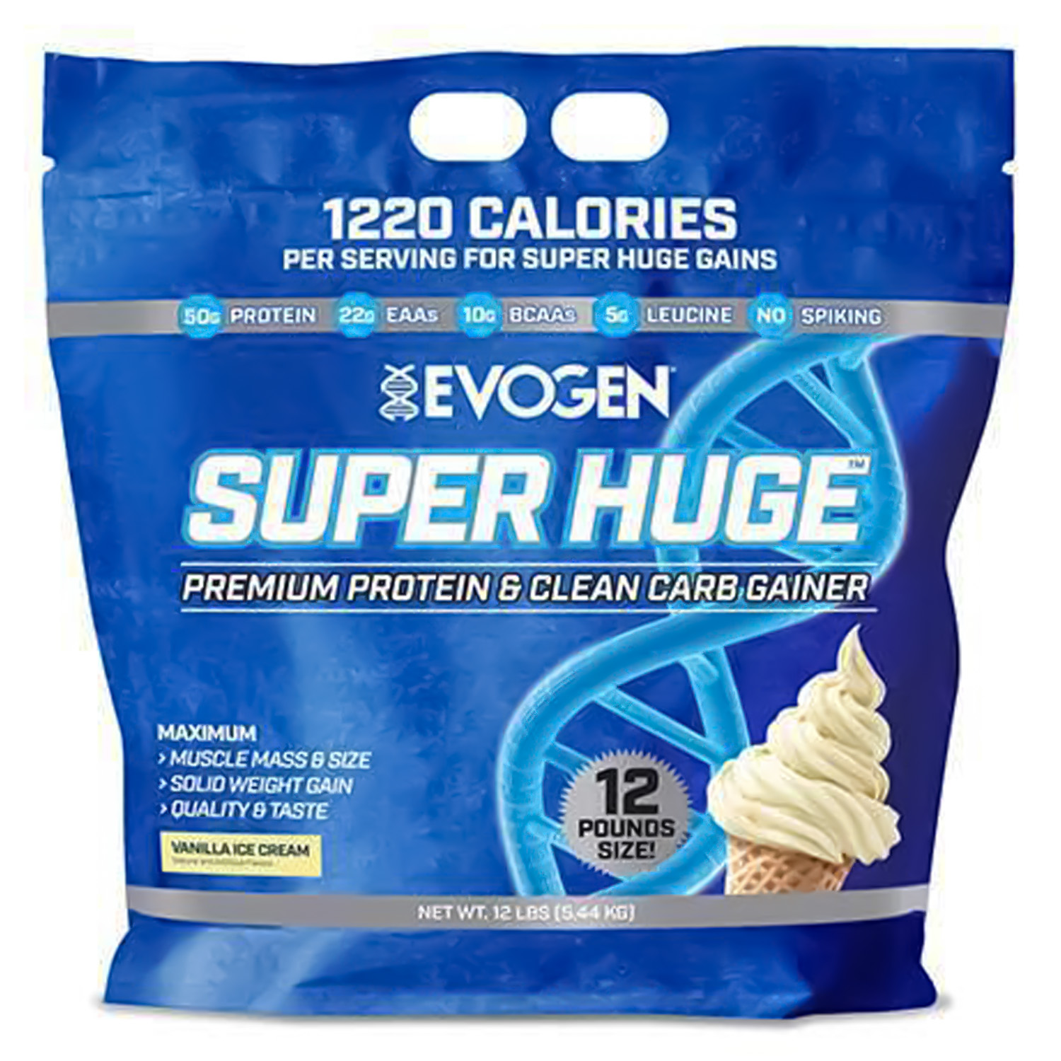 Evogen Nutrition Super Huge, Vanilla Ice Cream, 12 LB