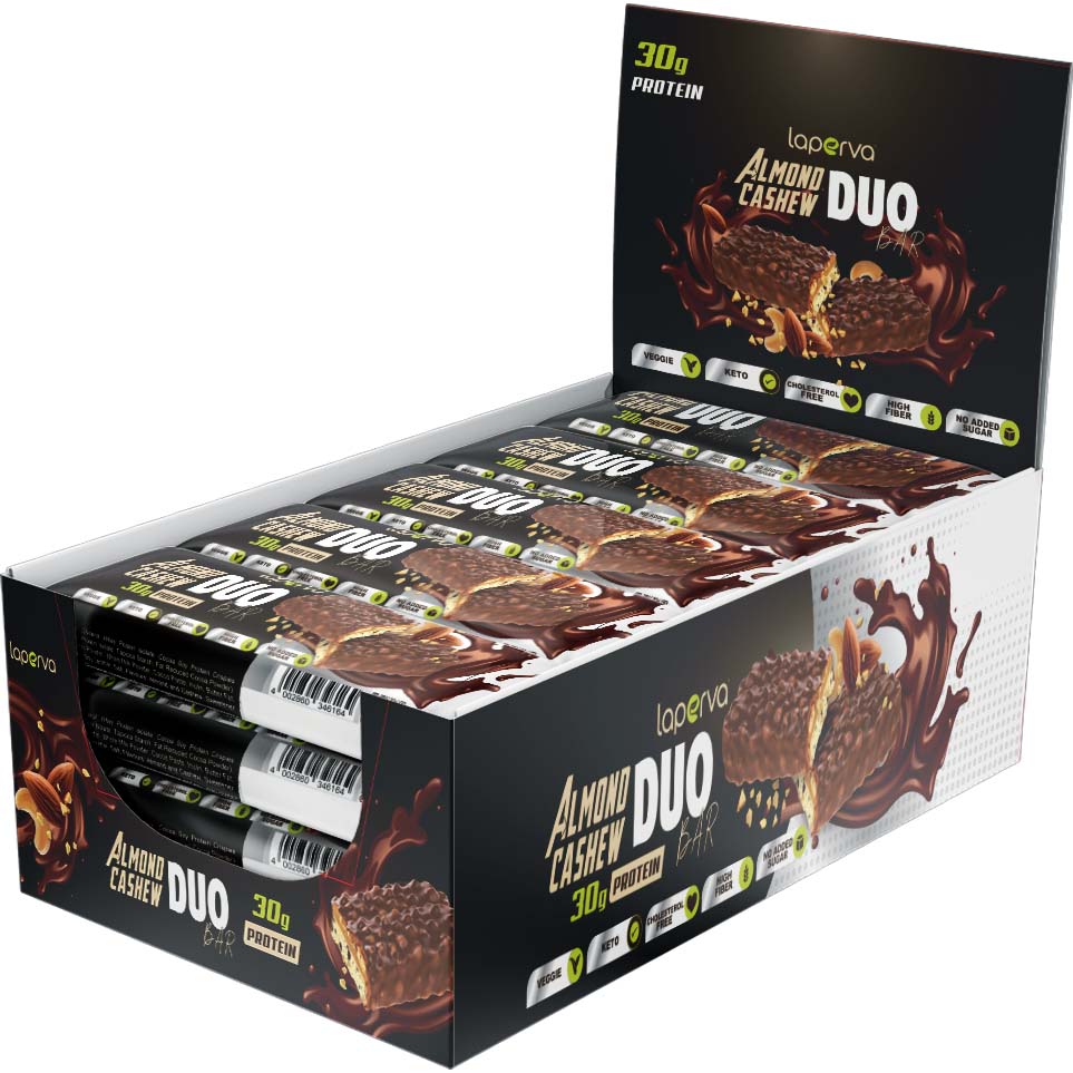 Laperva Almond Cashew Duo Bar Box of 18 Bars