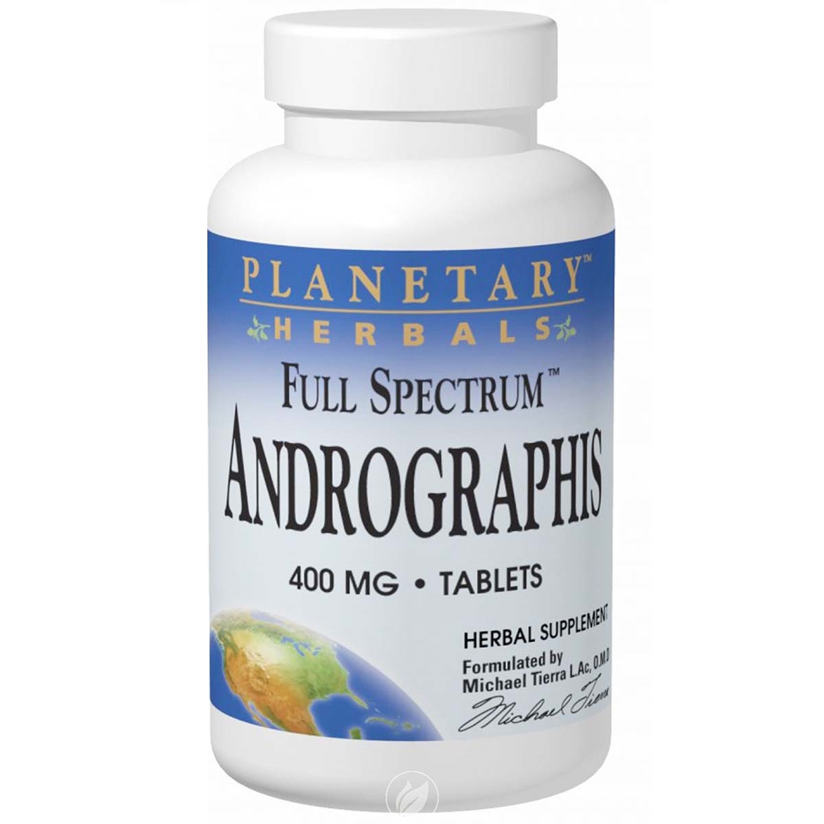 Planetary Herbals Andrographis Full Spectrum, 400 mg, 60 Tablets
