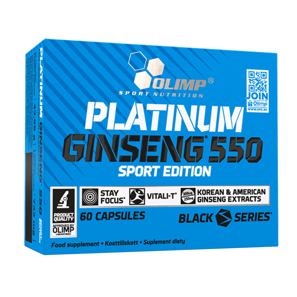 Olimp Sport Nutrition Platinum Ginseng, 60 Capsules, 550 mg