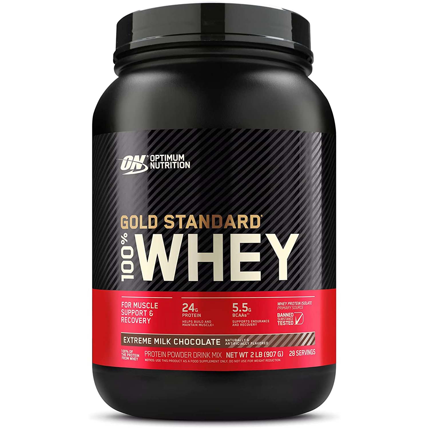 Optimum Nutrition Gold Standard 100% Whey Protein 2 LB Extreme Milk Chocolate