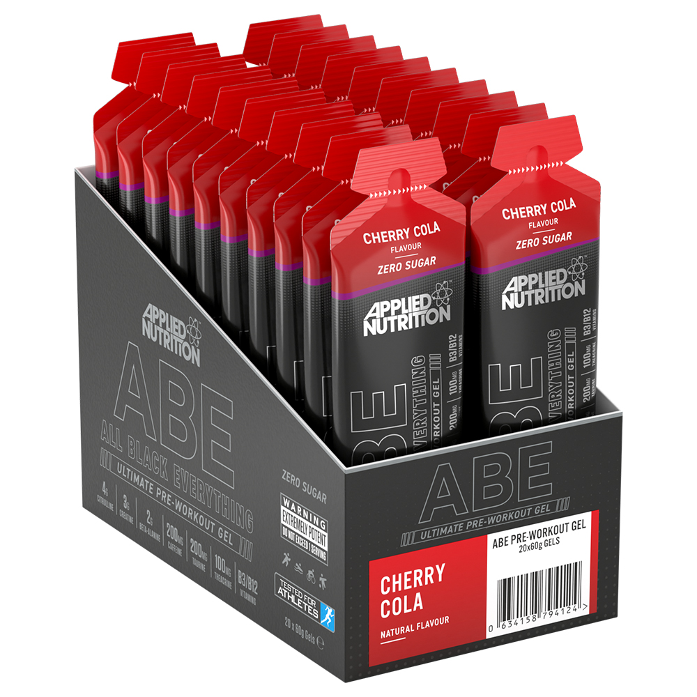 Applied Nutrition ABE Ultimate Pre Workout Gel, Cherry Cola, Box of 20 Pieces