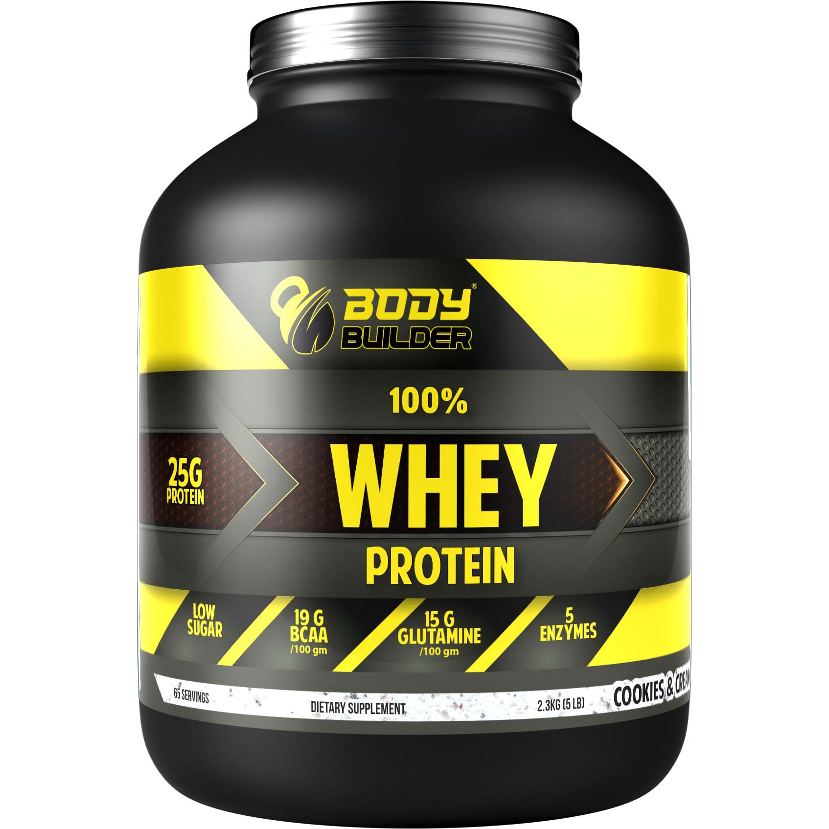 Body Builder Whey Protein, Cookies and Cream, 5 LB